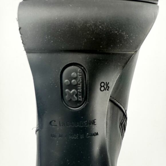 La Canadienne Womens Miles Knee High Boots US 8.5 M Black Leather NWOB - Picture 11 of 12